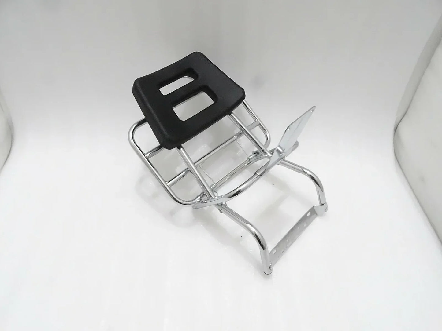 VESPA PX LML STAR STELLA REAR LUGGAGE CHROME CARRIER WITBACKREST - StellerGear