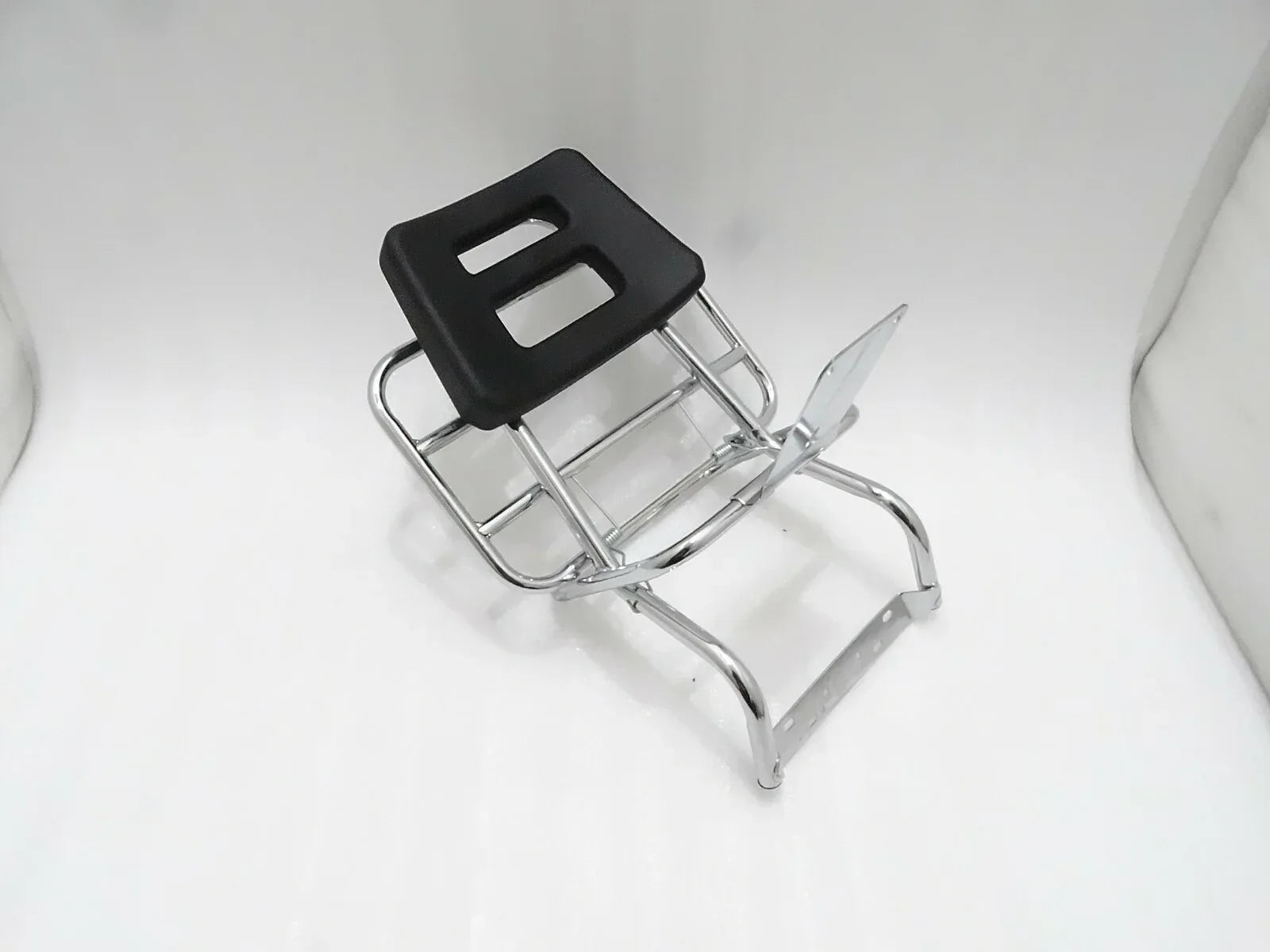VESPA PX LML STAR STELLA REAR LUGGAGE CHROME CARRIER WITBACKREST - StellerGear