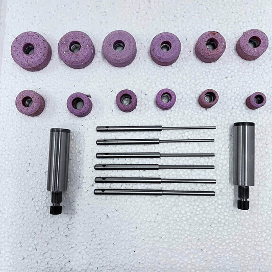 Sioux Valve Seat Grinding Wheel 12 Pcs Set With 6 Pcs Pilots And 2 Stone Holders - StellerGear