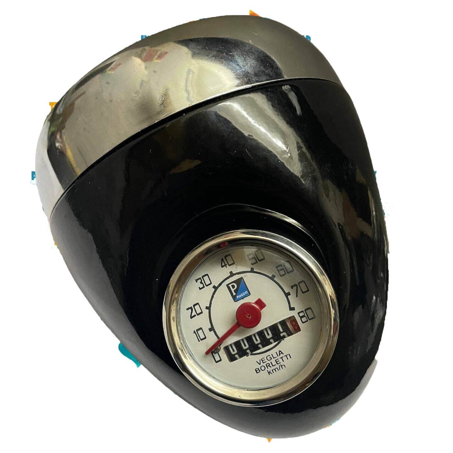 Classic Headlight Assey 5 1/2" With Bulb Holder & Speedometer Luna Moped 80km/h - StellerGear