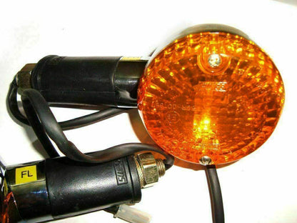 ROYAL ENFIELD CLASSIC 500cc INDICATOR ORANGE LENS TURN SIGNAL LAMP PAIR - StellerGear