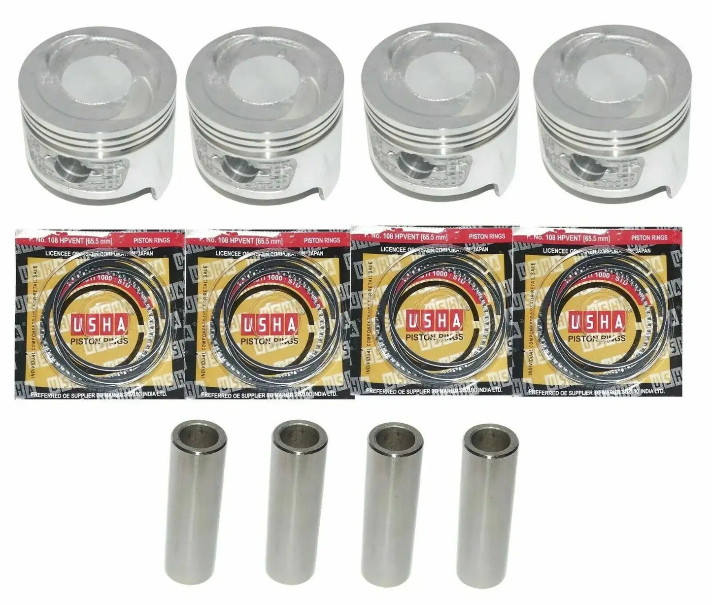 Fit For Suzuki Sj410 F10a Piston Rings & Pins Kit 0.25mm Oversize Samurai Old Models - StellerGear