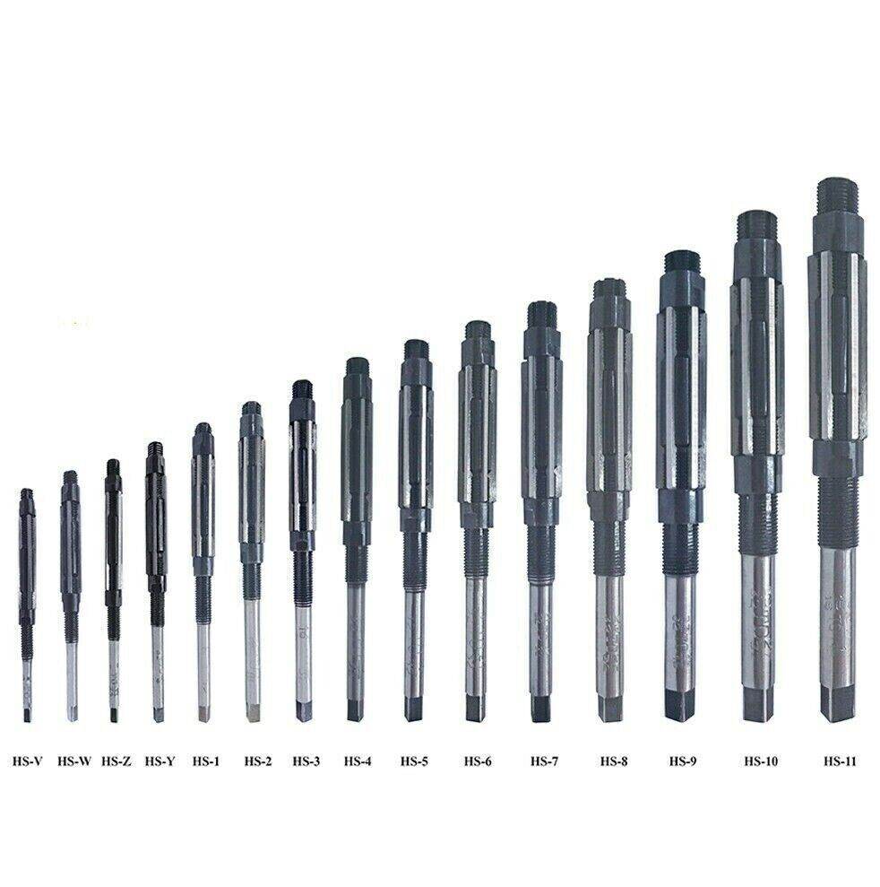 Hand Reamers Adjustable Set HV - H11, 1/4" To 1-1/16" 6 Blades 15 Pcs agaexportworld - StellerGear