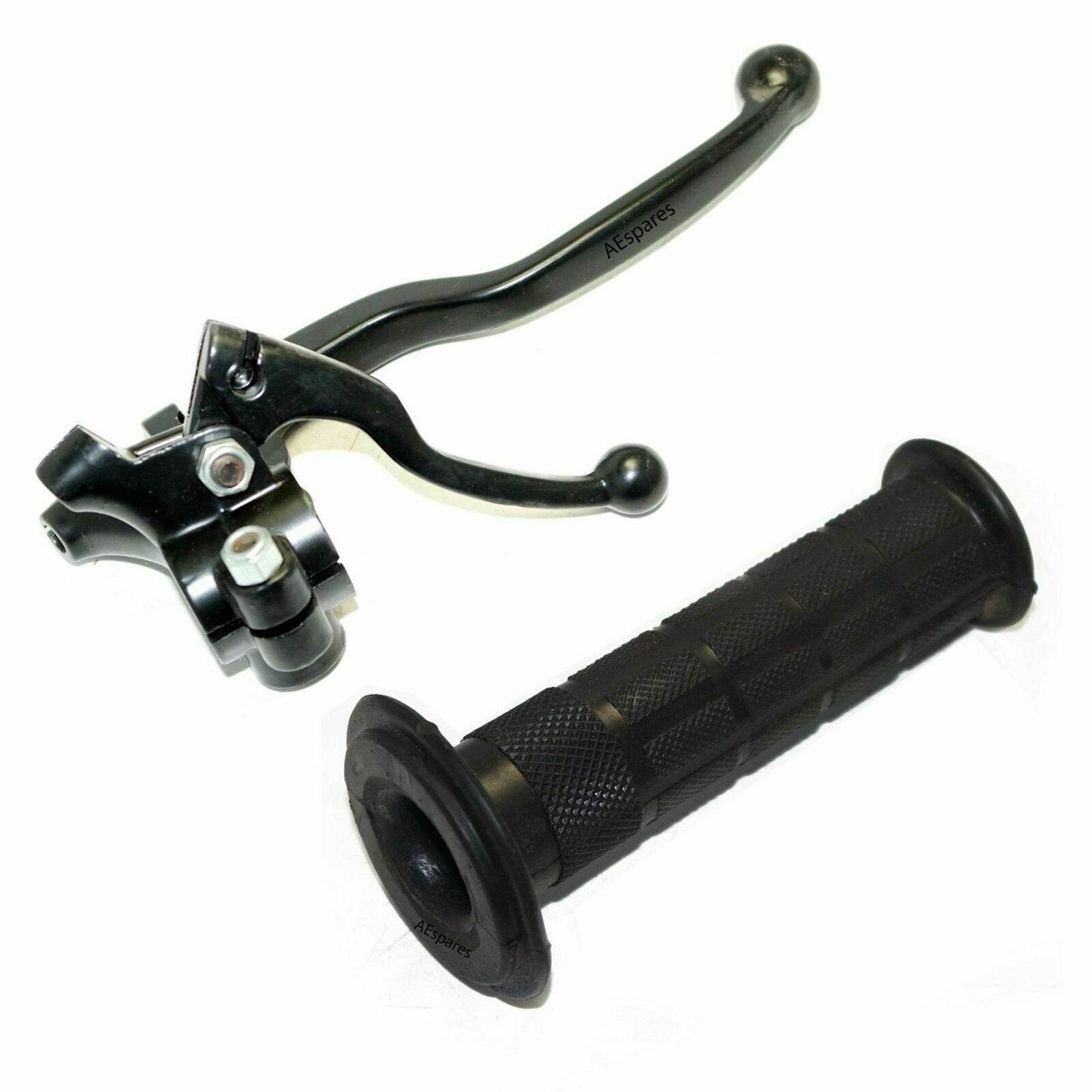 Fits Royal Enfield 7/8" Handlebar Grip + Clutch & Decompressor Lever Assy - StellerGear