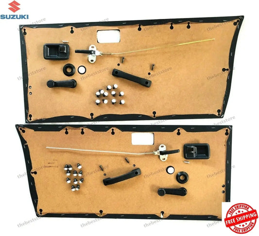 FIT FOR SUZUKI SAMURAI SJ410 SJ413 SIERRA GYPSY INSIDE COMPLETE DOOR PANEL KIT - StellerGear