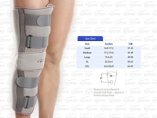 Tynor Knee Immobilizer 14'' Brace Support Alluminium Splint-Small - StellerGear