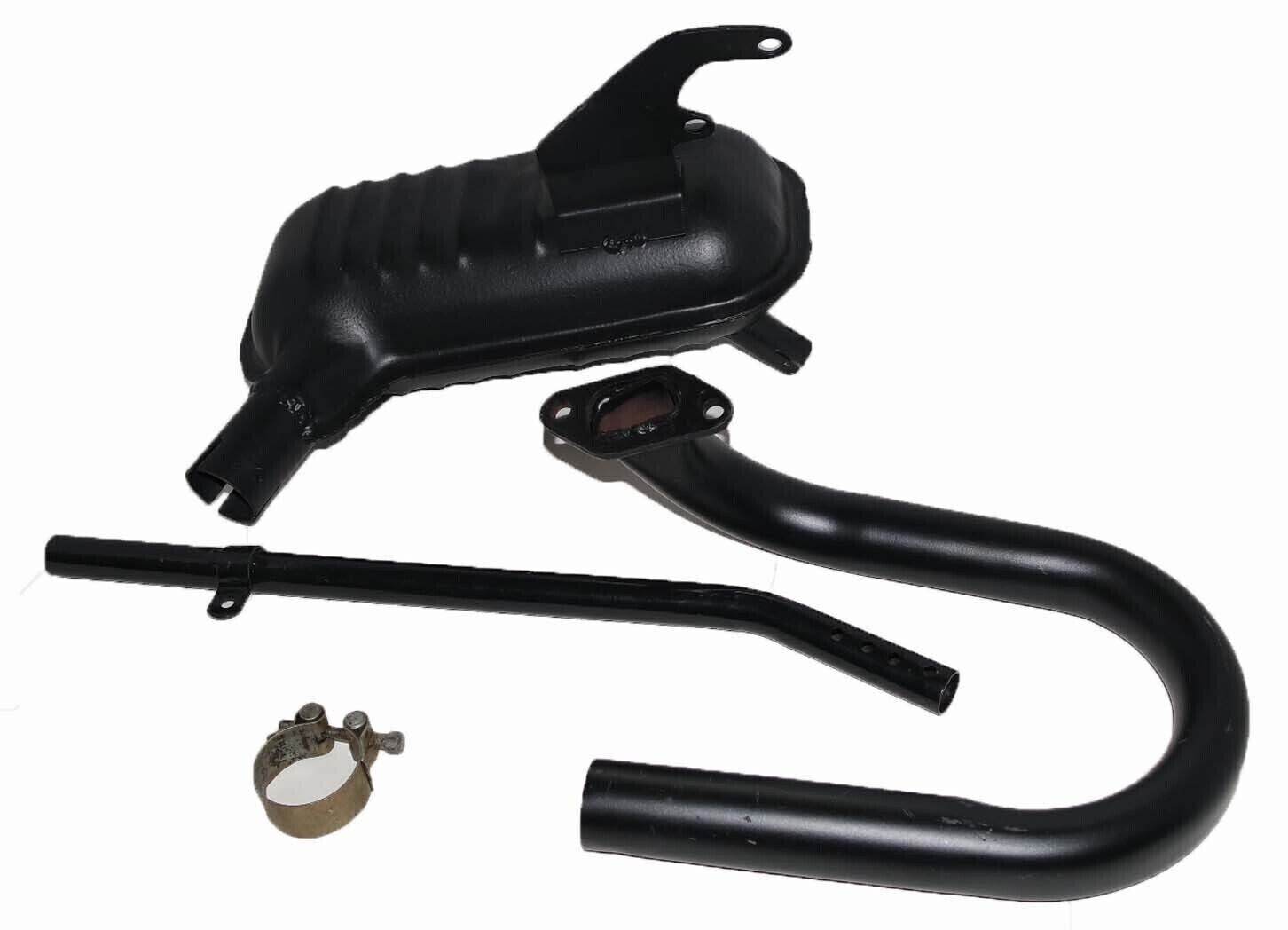 Exhaust Silencer Assey with Bend & Down Pipe Fit For Lambretta Li 125150 TV175 Model - StellerGear