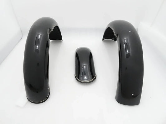 NORTON ES2 BLACK PAINTED FRONT AND REAR MUDGUARD SET - StellerGear