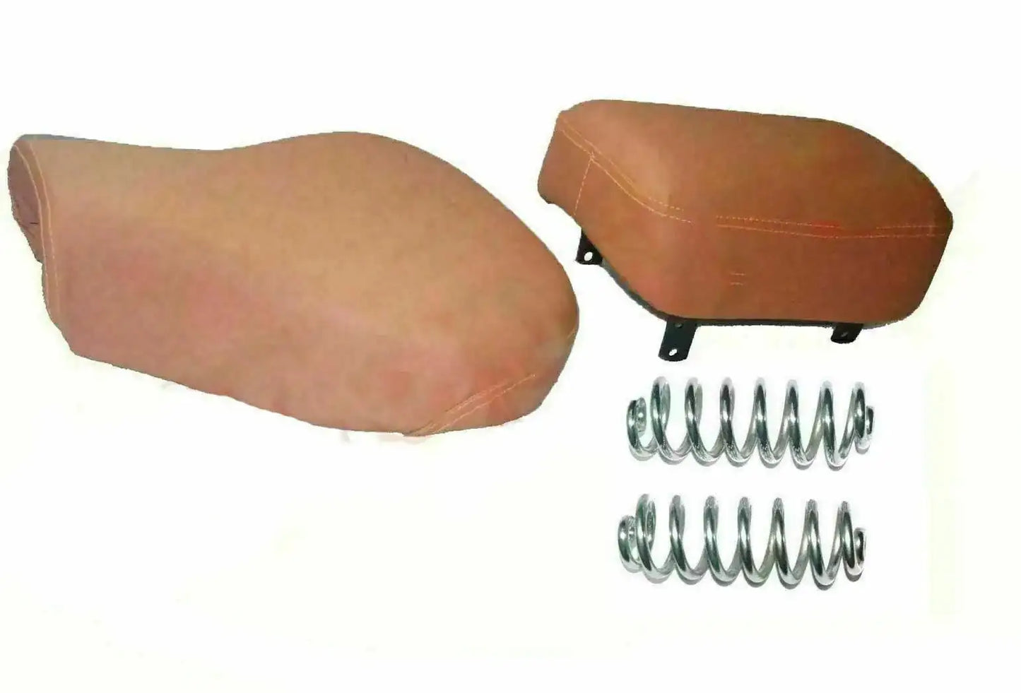 Front Rear Tan Colour Seat FOR Royal Enfield Electra 500/350cc Twin spark - StellerGear