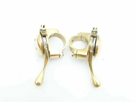 Universal Motorcycle Brass Choke Lever Left And Right Side 1" Handlebar - StellerGear