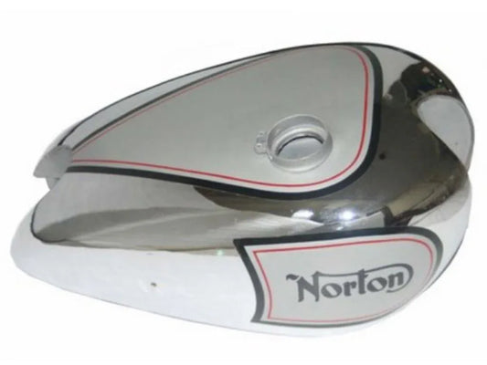 Chromed/Silver Painted Petrol Tank For Norton ES2 Models - StellerGear