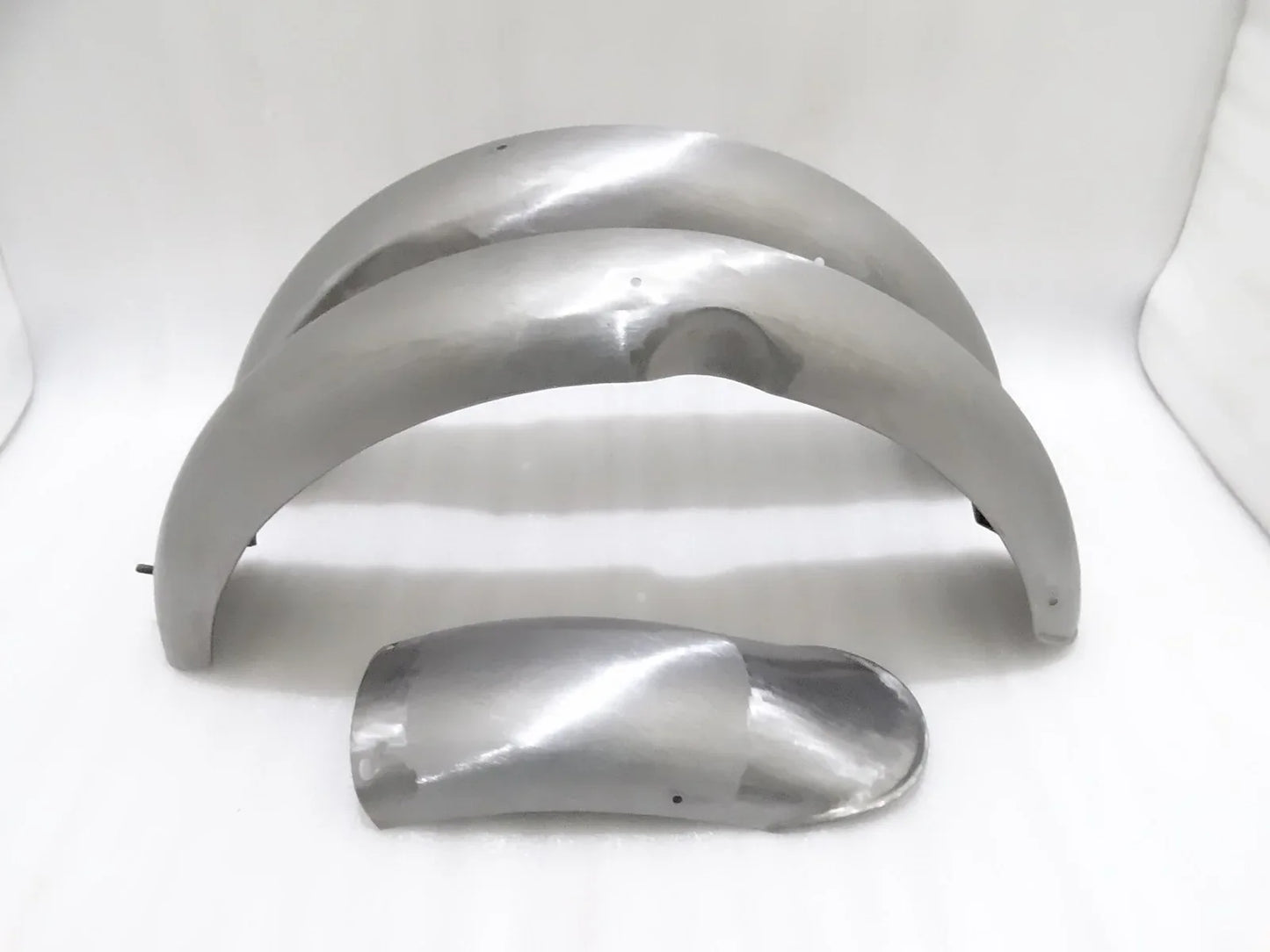 NORTON MODEL 18 FRONT AND REAR MUDGUARD SET RAW STEEL - StellerGear