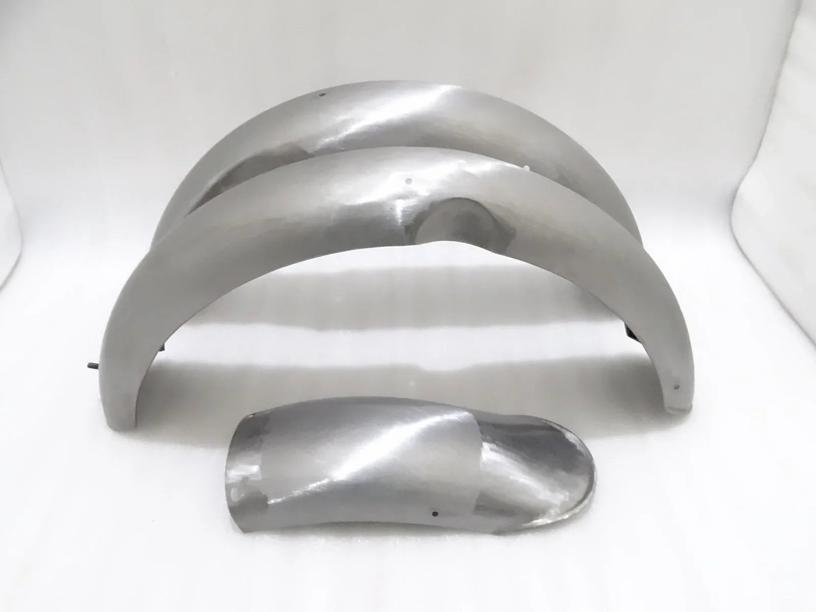 NORTON MODEL 18 FRONT AND REAR MUDGUARD SET RAW STEEL - StellerGear