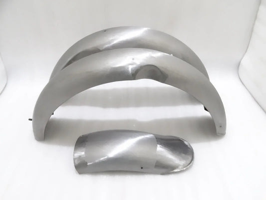 NORTON MODEL 18 FRONT AND REAR MUDGUARD SET RAW STEEL - StellerGear
