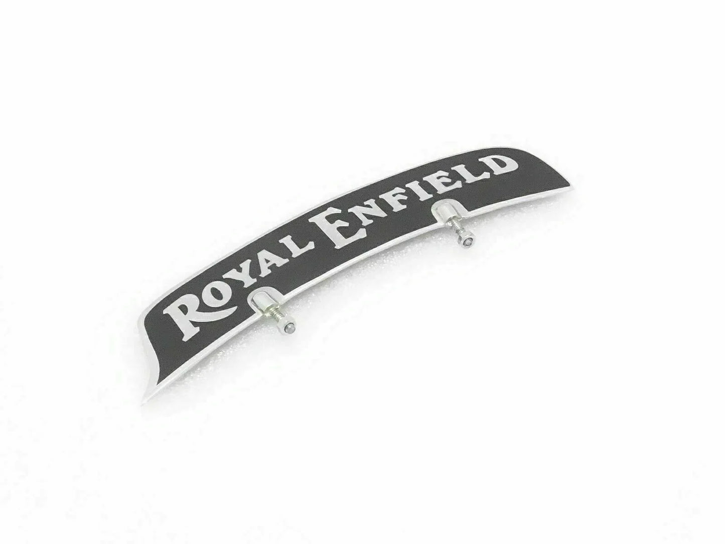 New FOR Royal Enfield Front Fender Number Plate Brass Chrome - StellerGear