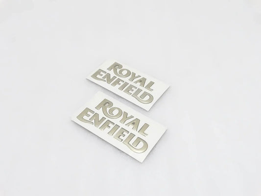 ROYAL ENFIELD FUEL TANK GOLDEN BADGE ENBLEM MONOGRAM - StellerGear