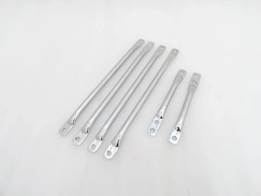 BSA A7 A10 SUPERROCKET GOLDSTAR FRONT MUDGUARD STAYS SET CHROMED - StellerGear