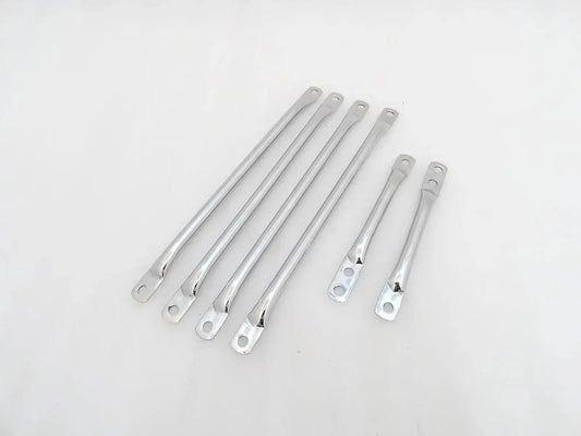 BSA A7 A10 SUPERROCKET GOLDSTAR FRONT MUDGUARD STAYS SET CHROMED - StellerGear