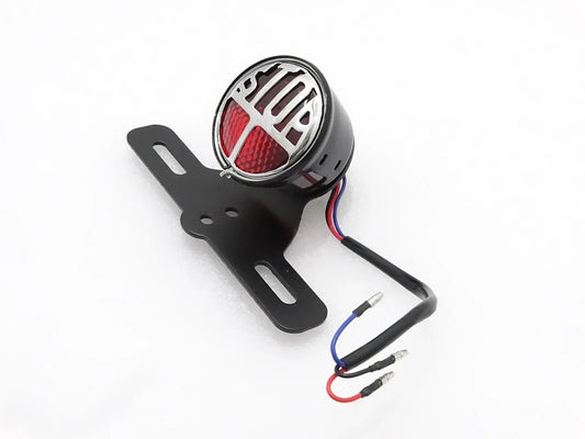 MILLER TYPE STOP REAR TAIL LIGHT FOR VINTAGE BIKES WITH FIXING BRACKET - StellerGear