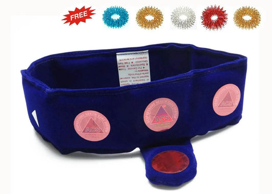 Magnetic Therapy Cervical / Neck Belt - Cervical Spondylitis +Free 5 Sujok Rings - StellerGear