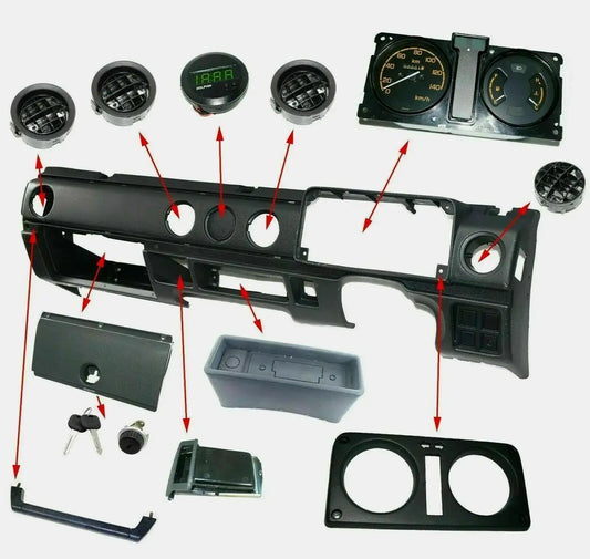 Fit For Suzuki Sj410 Sj413 Gypsy Dashboard Dash Panel Assembly Complete Kit - StellerGear