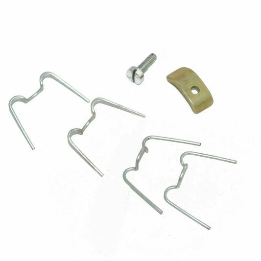 7" Lucas Headlamp Headlight Fixing Clips Screw & Plate For Royal Enfield - StellerGear