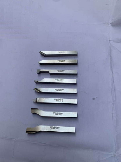 5/16" x 3-1/8" Inch HSS M2 Lathe Pre Formed Tools Set Of 8 Pieces Square Shank