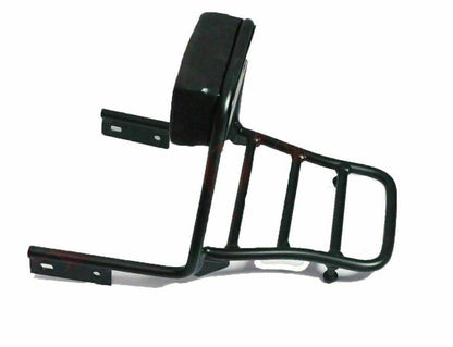 Rear Passenger Backrest With Carrier Black Fits Royal Enfield Bullet Classic - StellerGear