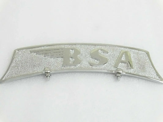BSA Embossed Chromed Brass Number Plate - StellerGear