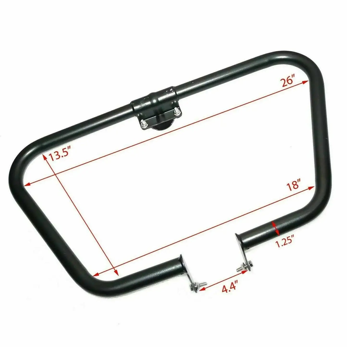 FOR Royal Enfield Classic Bullet Electra Front Leg Guard Crush Bar Steel Black - StellerGear