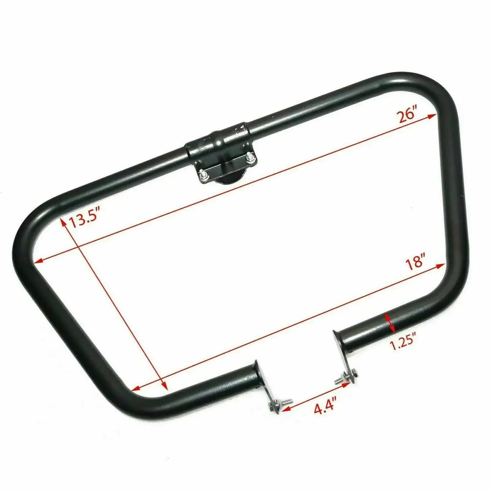 FOR Royal Enfield Classic Bullet Electra Front Leg Guard Crush Bar Steel Black - StellerGear