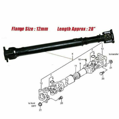 Suzuki Samurai Jimny SJ410 Front Driveshaft Propeller Drive Shaft - StellerGear