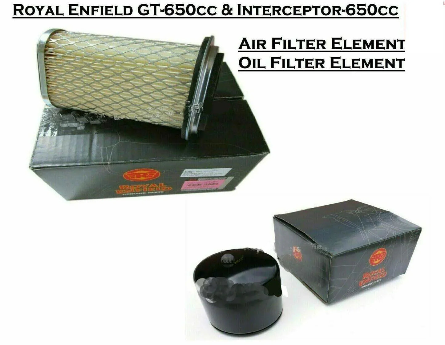 FIT FOR Royal Enfield Interceptor 650 & GT 650 "Air Filter" and "Oil Filter" - StellerGear