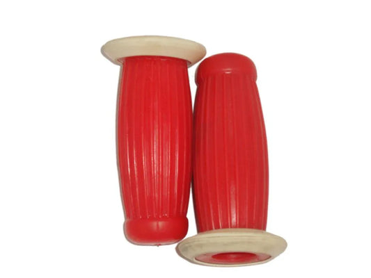 Handlebar Grip Set Red Color For Vintage S1 Series Lambretta - StellerGear