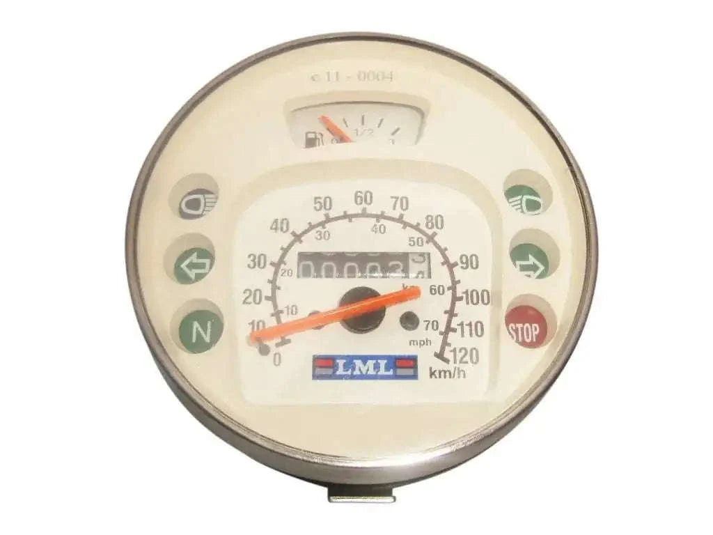 120km/H/80 Mph White Speedometer for Vespa LML Lusso