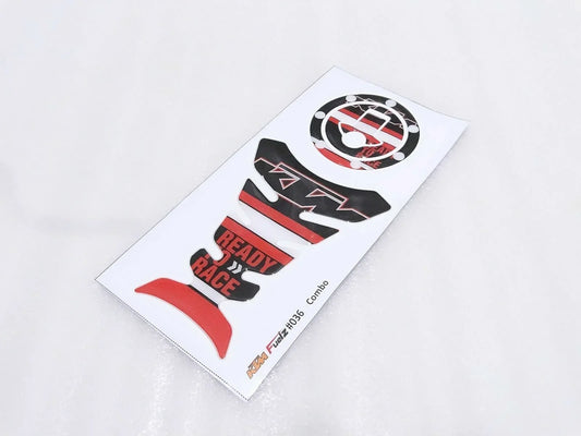 TANK PAD PROTECTOR AND FUEL OIL CAP STICKER SUITABLE FOR KTM DUKE - StellerGear
