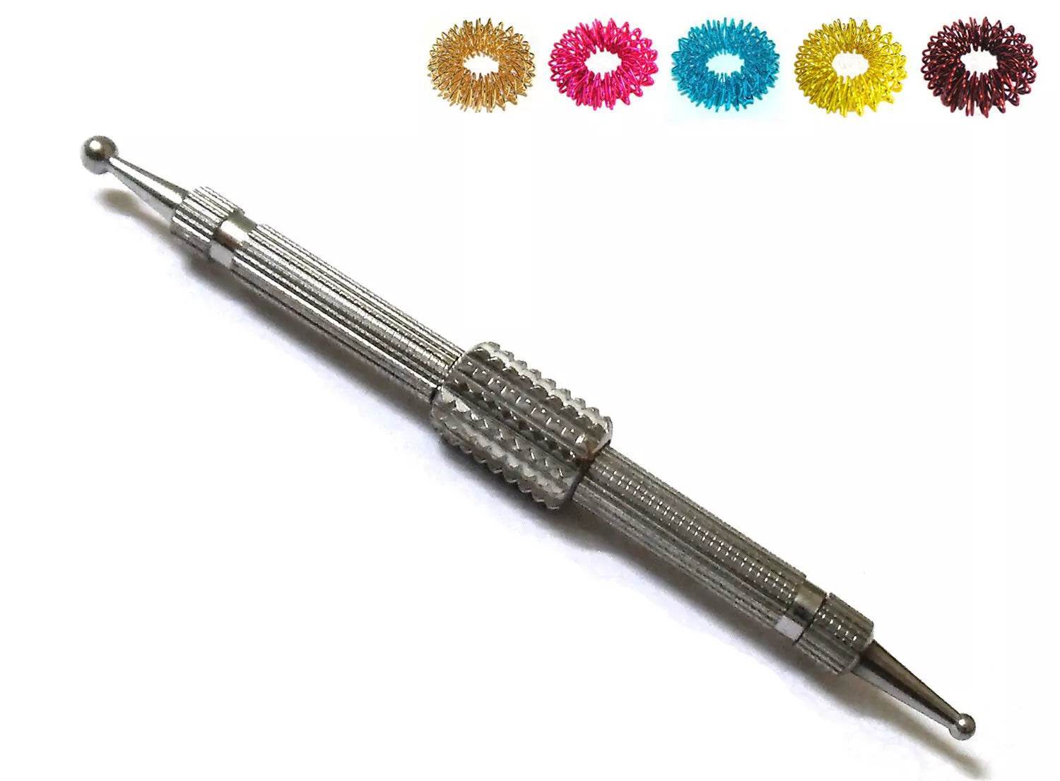 Sujok Acupressure Probe Mega Diagnostic Centre Roller Dismandable Jimmy + Rings - StellerGear