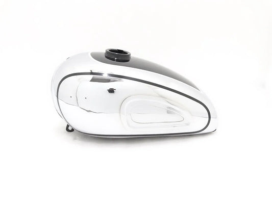 HOREX RESIDENT BLACK PAINTED CHROME PETROL TANK - StellerGear