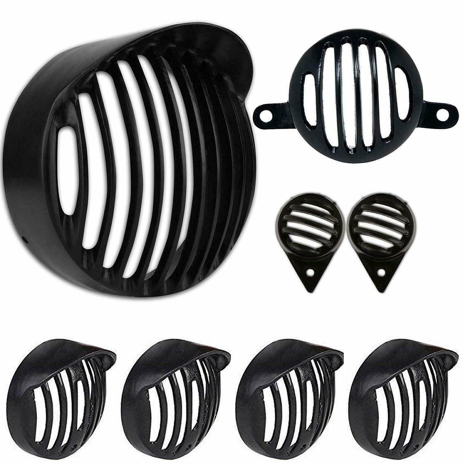 Head Light Cover Grill Suitable For Royal Enfield Classic 350cc 500cc- Metal - StellerGear