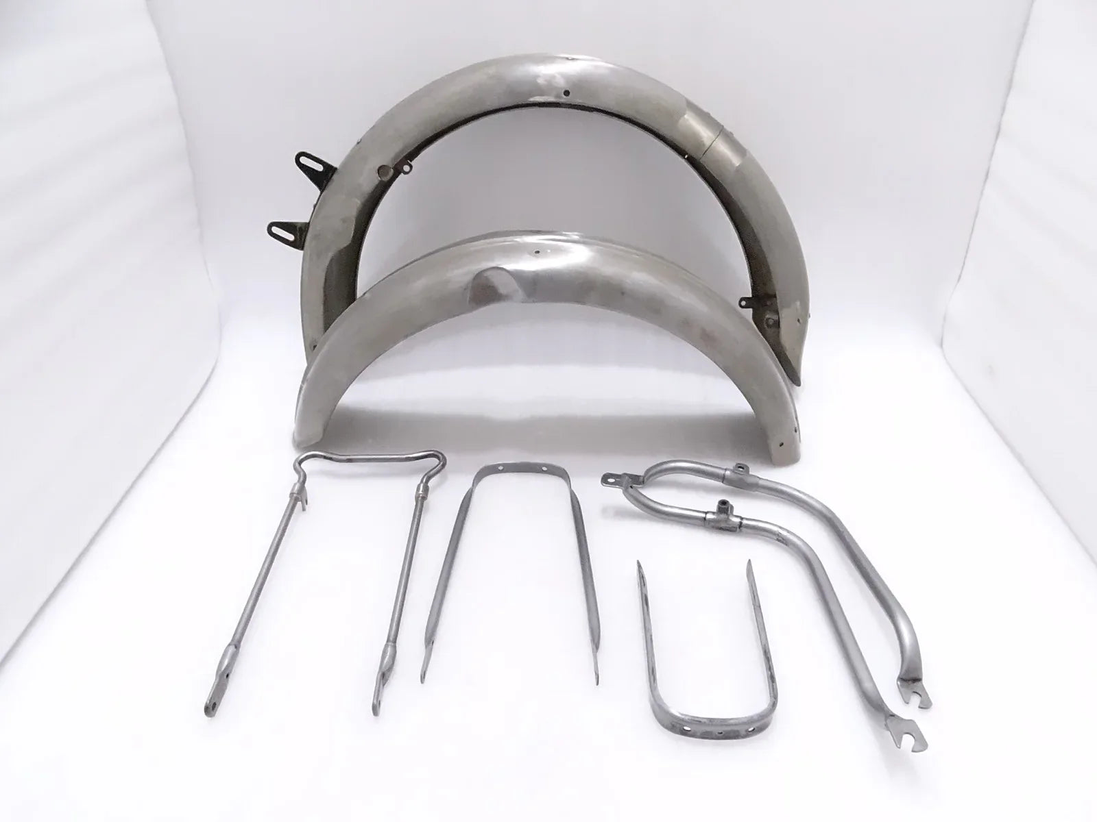 BSA B31/B33 PLUNGER MODEL FRONT & REAR MUDGUARDS + COMPLETE STAY KIT - StellerGear