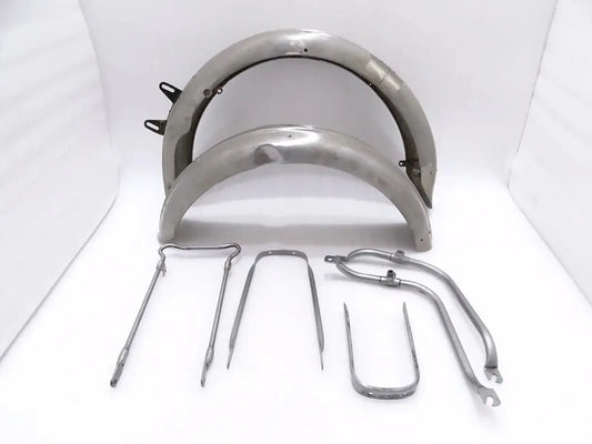 BSA B31/B33 PLUNGER MODEL FRONT & REAR MUDGUARDS + COMPLETE STAY KIT - StellerGear