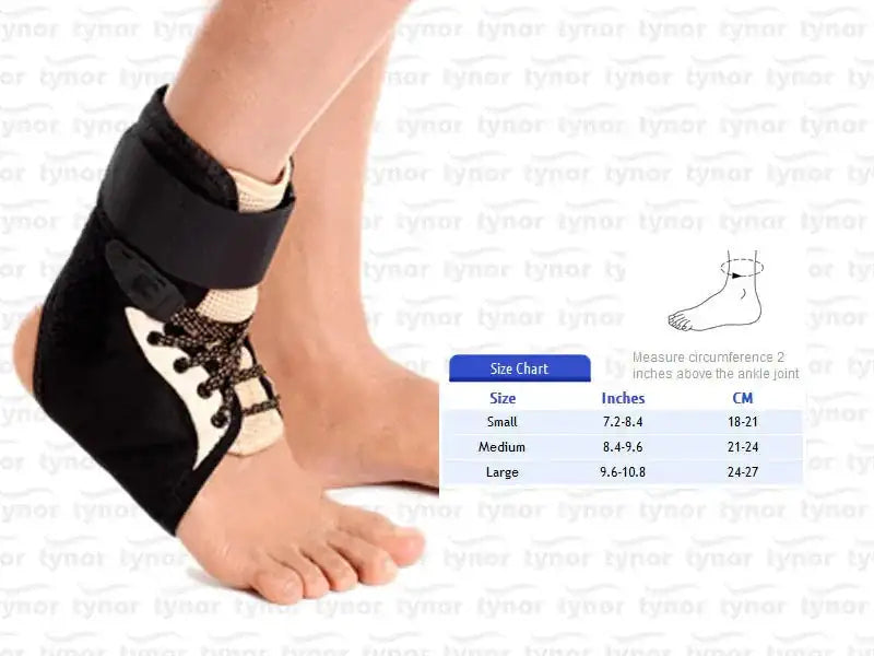 Tynor Ankle Brace for post-injury care - large size.