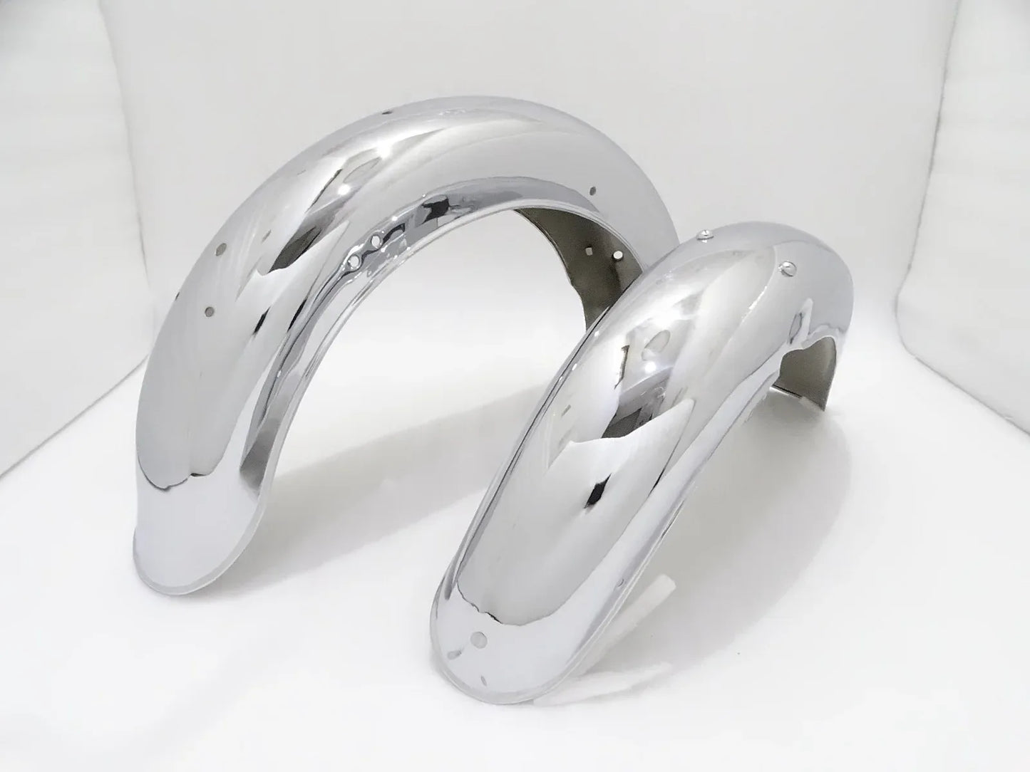 NORTON FEATHERBED SLIMLINE FRONT & REAR CHROMED MUDGUARD SET (PRE-DRILLED) - StellerGear