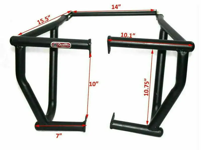 FOR Royal Enfield Himalayan Leg Guard Crash Bar Steel Black - StellerGear