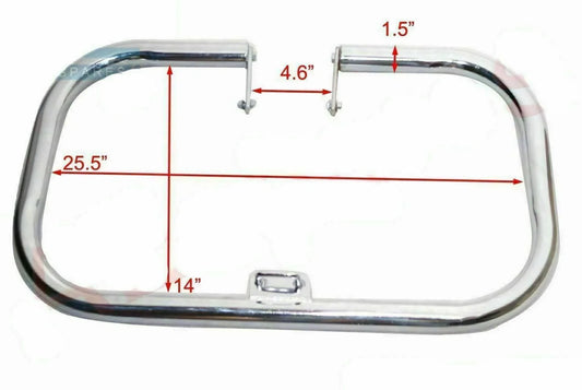 Crash Bar Leg Guard Steel Chrome FOR Royal Enfield Classic C5 500EFI /350UCE - StellerGear