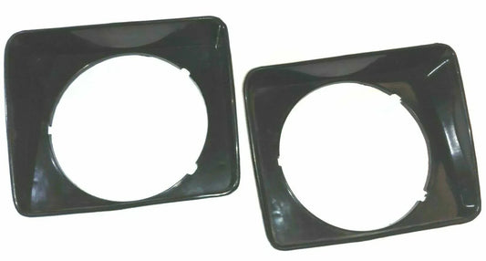 Fit For Suzuki Samurai Jimny Sierra Sj410 Headlamp Headlight Bezel Set Plastic Black - StellerGear