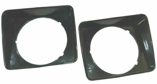 Fit For Suzuki Samurai Jimny Sierra Sj410 Headlamp Headlight Bezel Set Plastic Black - StellerGear