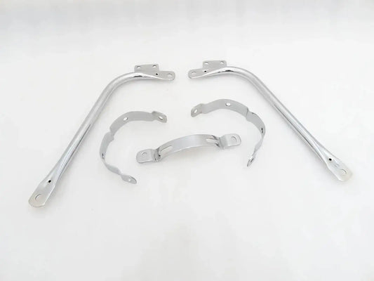 BSA A7 A10 SUPERROCKET GOLDSTAR REAR MUDGUARD STAYS SET CHROMED - StellerGear