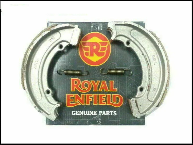 FIT FOR Royal Enfield Classic 350cc BS3/BS4 & Bullet 500 BS3 Brake Shoe Kit With Spring - StellerGear