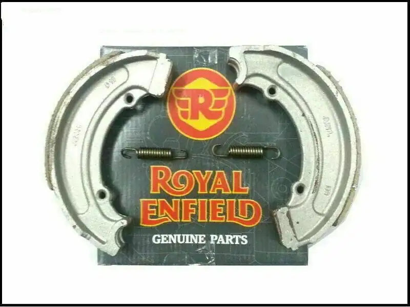 FIT FOR Royal Enfield Classic 350cc BS3/BS4 & Bullet 500 BS3 Brake Shoe Kit With Spring - StellerGear